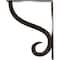 Ekena Millwork Ashford Triple, Wrought Iron Bracket, (Triple center brace), Antiqued Pale Gold 2"W  x 10"D x 12"H BKTM02X10X12TASAPG - alternate 7
